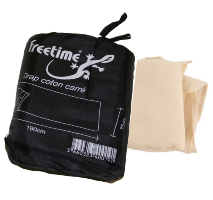 Drap sac  viande coton FREETIME.sac de couchage d'appoint rectangulaire