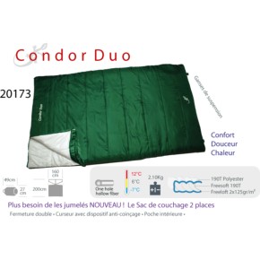 Condor Duo sac de couchage 2 places [12°|6°|-7°]